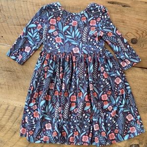 Mila & Rose Botanical/Floral 3/4 Sleeve Twirl Dress